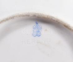 Herendi óherendi csészealj, kézzel festett, jelzett, d: 14 cm