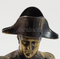 Napoleon büszt fém szobor, m: 16 cm