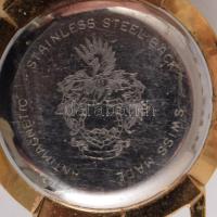 Cornavin 17 köves mechanikus karóra, szép számlappal, rég bőr szíjjal. d: 32 mm