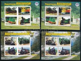 2000 Mozdonyok fogazott + vágott emlékívpár azonos sorszámmal