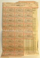 Románia 1895. "Bukarest város 4 1/2%-os kölcsön kötvénye" 500L-ről, szelvényekkel T:F
Rom...
