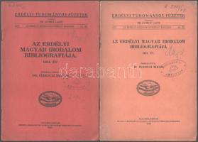 Dr. Ferenczi Miklós - Valentiny Antal (összeáll.): Az erdélyi magyar irodalom bibliográfiája. Erdély...