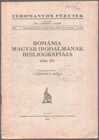 Dr. Ferenczi Miklós - Valentiny Antal (összeáll.): Az erdélyi magyar irodalom bibliográfiája. Erdély...