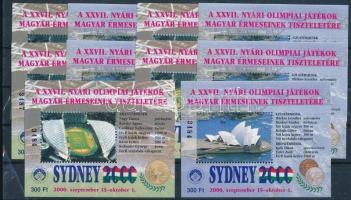 2000 Olimpiai érmesek 5 db emlékívpár
