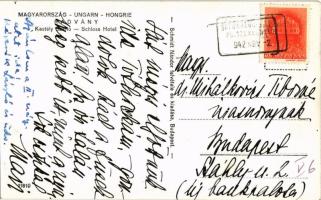 1942 Füzérradvány, Radvány; Károlyi kastély szálloda. Schmidt Nándor felvétele + "SÁTORALJAÚJHE...