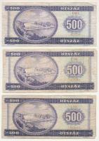 1990. 500Ft (3x) különböző sorozatszámúak T:F-VG
Adamo F43