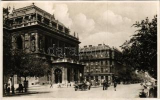 1943 Budapest VI. M. Kir. Operaház, Opera kávéház, automobil + So. Stpl.