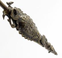 Kajal. cca 19. sz. második fele, Mongólia, bronz, h: 26 cm