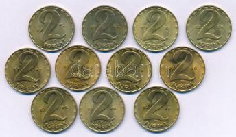 1974-1985. 2Ft sárgaréz (11xklf) T:AU Adamo F7.4