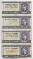 1990. 500Ft (4x) különböző sorozatszámúak T:VG Adamo F43