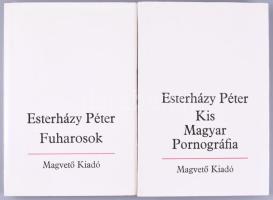 Esterházy Péter: Kis Magyar Pornográfia + Fuharosok. Bp., Magvető. Kiadói kartonált kötés, papír védőborítóval, jó állapotban.