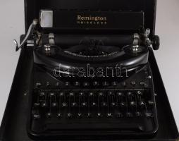 1932-1938 Remington Noiseless "Model Seven" írógép, tartótáskájában