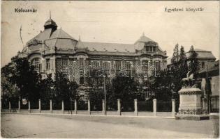 1914 Kolozsvár, Cluj; Egyetemi könyvtár. Rigó Árpád utóda kiadása / university library (EK)