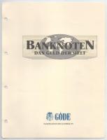 Vegyes 13db-os bankjegy tétel "A világ bankjegyei" sorozatból, német nyelvű tájékoztatóval, világtérképpel. Közte 1989. 50Ft + Bolívia 1984. 10.000P, stb. T:UNC, közte 1db XF, 1db G, az egyik papír fénymásolt, tájékoztató nélkül Mixed 13pcs banknote lot from the "Banknotes of the World" series, with German description, with world map. Including Hungary 1989. 50 Forint + Bolivia 1984. 10.000 Pesos, etc. C:UNC, in it 1pc XF, 1pc G, one paper copied, without description