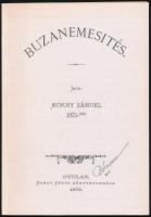 Mokry Sámuel: Búzanemesítés. Orosháza, 2009, Orosházi Gazdakör, 82+[2] p. Reprint kiadás (az 1875-ben megjelent könyv hasonmása). Kiadói papírkötés.