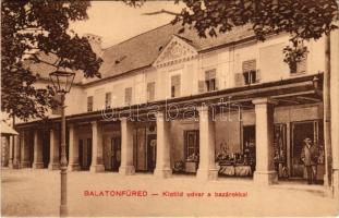 1912 Balatonfüred, Klotild udvar a bazárokkal. Hegenbarth Vilmos kiadása (EK)