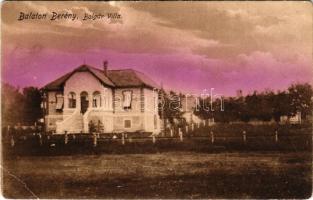 1918 Balatonberény, Bolgár villa, nyaraló. Neumark Adolf kiadása (EB)