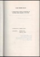 Kissné Ábrahám Katalin: A gyógyszertári hálózat kialakulása és fejlődése Békés megyében (1770-1950)....