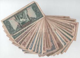 Vegyes 28db-os pengőtétel: 1P "A Vöröshadsereg Parancsnoksága"-1.000.000.000MP T:VG-G