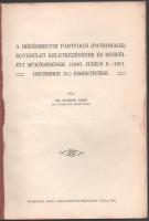 Konrád Ernő: A Békésmegyei Pártfogó (Patronage) Egyesület keletkezésének és másfél évi működésének (...