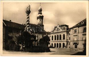 Sopron, Ferenc József tér, gyógyszertár, városháza (ragasztónyom / glue mark)