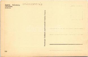 Sopron, Ferenc József tér, gyógyszertár, városháza (ragasztónyom / glue mark)