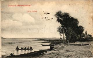 Dunavecse, Dunai részlet. Özv. Kohn Józsefné tulajdona, Klein J. fényképész felvétele (Rb)