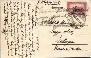 1925 Dunavecse, M. kir. állami elemi iskola. Takács Testvérek kiadása + "DUNAPATAJ - KUNSZENTMI...