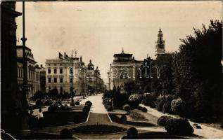 1933 Arad, park, városháza / park, town hall (EK)