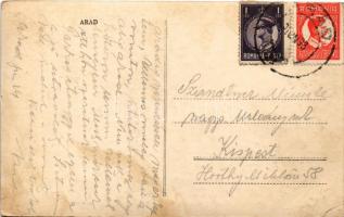 1933 Arad, park, városháza / park, town hall (EK)