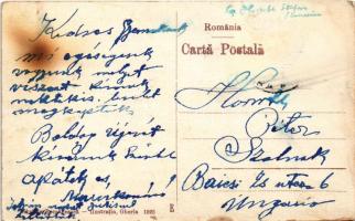 Déva, Strada Regina Maria / Mária királyné útja, vár / street view, castle (Rb)