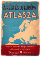 Juhász Vilmos: A régi és az új Európa atlasza. Szerk.: - -. Bp., é.n., Dante, 115+1 p.+9 (térképek, ...