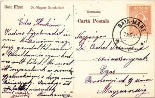 1924 Nagybánya, Baia Mare; Dr. Wagner szanatórium / sanatorium (EK)