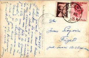 1939 Lippa, Lipova; Ortodox templom, Hősök emlékműve / Orthodox church, military heroes' monume...