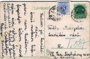 1940 Nagyvárad, Oradea; Bémer tér, Szigligeti színház, EMKE kávéház, Adria biztosító, villamos Walle...