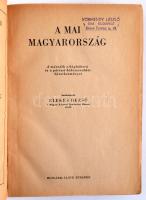 Elekes Dezső: A mai Magyarország. A második világháború és a párizsi békeszerződés következményei. Szerk.: - -. Bp., [1946.], Hungária Lloyd, 314 p. Kiadói papírkötés, foltos borítóval, a gerinc kissé deformált, a felső részén kis sérülés, a borítón műanyag védőborítóban, ceruzás bejelölésekkel.