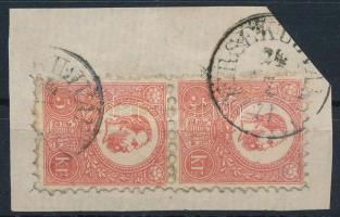 1871 Kőnyomat 5kr függőleges pár "ÉRSEK + ÚJVÁR"