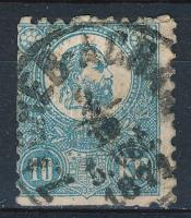 1871 Kőnyomat 10kr (30.000) "ZAGREB-AGRAM" (2 oldalon ollóval vágva)