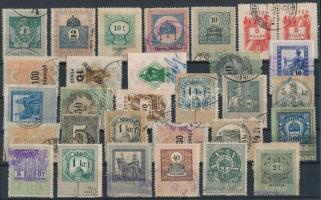 30 db régi magyar okmánybélyeg