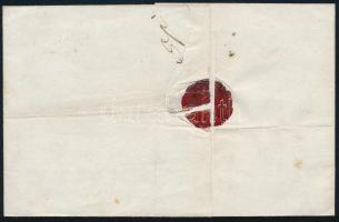 1852 6kr HP I lilliputi vágással levélen "HERMANNSTADT" - Toplitza bei Vaida Hunyad