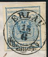 1853 9kr HP IIIa levélen "ERLAU" - Weisskirchen / Mähren