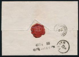 1853 9kr HP IIIa levélen "ERLAU" - Weisskirchen / Mähren