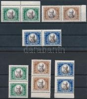 1925 Jókai 4 sor vízszintes és függőleges párokban ( ráncok / creases)