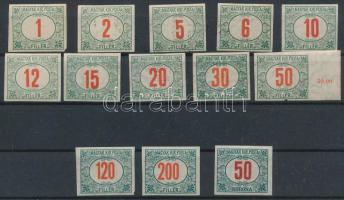 1915 Kisegítő portó vágott sor 13 értéke