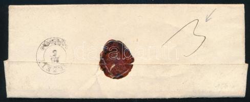 1850 május Franco levél "TEMESVÁR" + "FRANCO" - "ZSEBELY" - Csakova