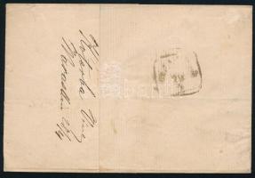 1860 10kr II. kis festékfolttal + 5kr II. levélen "WARASDIN" - Oedenburg