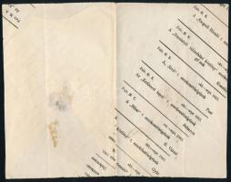 ~1864 5kr + 5kr pár ajánlott levélen. A boríték belső oldala a Felvidéki Magyar Közlöny kinyomtatott...