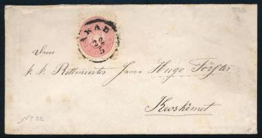 ~1864 5kr levélen "ARAD" - "KECSKEMÉT"