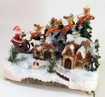 Világító karácsonyi dísz, 35x27 cm