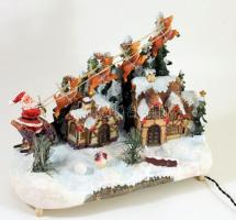 Világító karácsonyi dísz, 35x27 cm